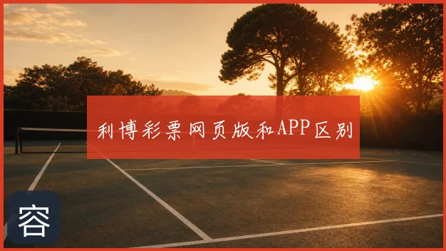 利博彩票网页版和APP区别